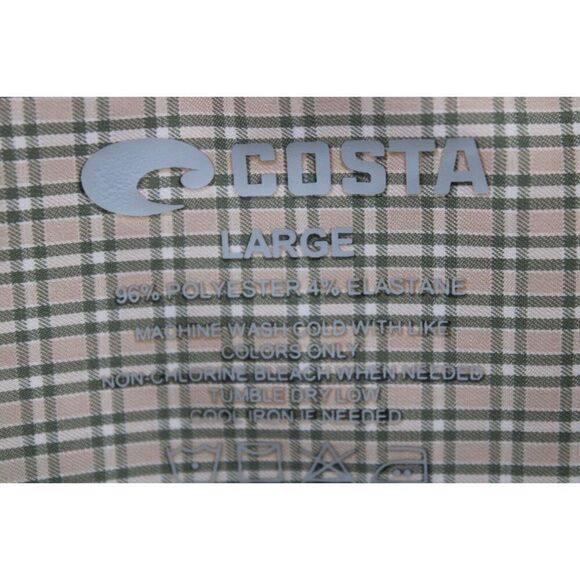 Costa button down shirt plaid large Mens New - Picture 8 of 8